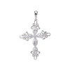 33223 xuping rhodium color jewelry elegant style chandelier shaped cross pendant for women