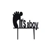 Happy Birthday Acrylic Personalised cake Its A Boy Cake Topper