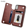 CTUNES Genuine Leather Wallet Card Slots Shockproof Folio Flip Protective Magnetic Mobile Phone Case For iPhone X