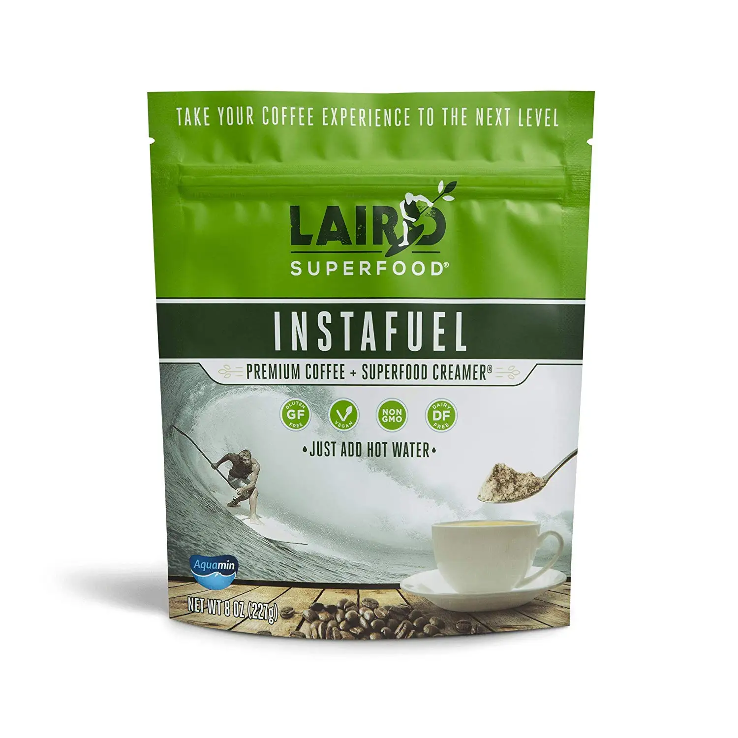 Laird Superfood Instafuel Premium Instant Coffee | Premium Arabica Coffee with Superfood Original Creamer Added | Non-Dairy | Organic | Gluten Free | Vegan - 1 lb Bag