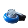 Rolling Wheel Plain Bearing Blue Rubber Plastic Caster