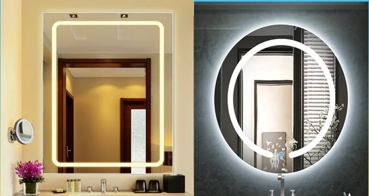 UL CUL CE Backlit Hotel Bathroom Luxury LED Lit Up Mirror With Lights