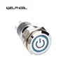 W01 19mm 5A Brass nickel plated Ring Lamp Self-Latching Mini Push Button Switch