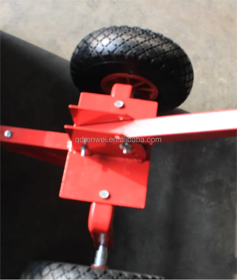 Two Wheel Snow Shovel With Adjustable Handle Durable Wheel Snow Pusher