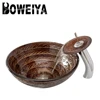 Factory Direct Sale Handpainted Copper Brass Color Wash Basin