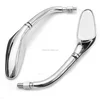 1 Pair Chrome Motorcycle Rearview Side Mirrors