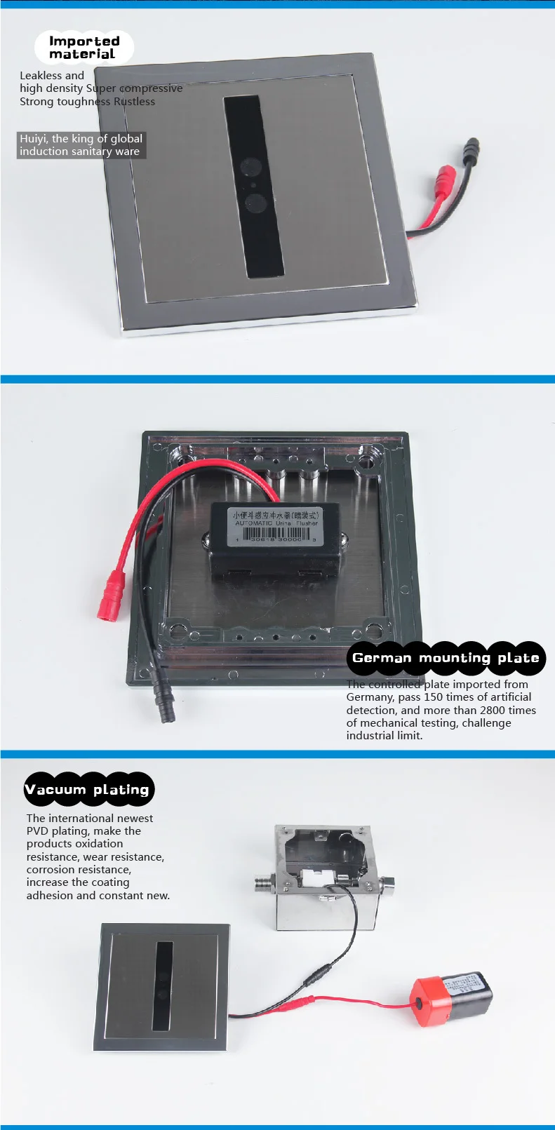 Ce Touchless Urinal Flusher Automatic Sensor Urinal Flush Valve Hy326