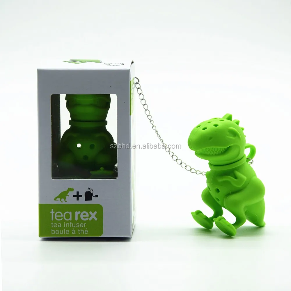 Dinosaur Shape Mini Tea Infuser Food Grade Cute Funny Silicone Tea ...