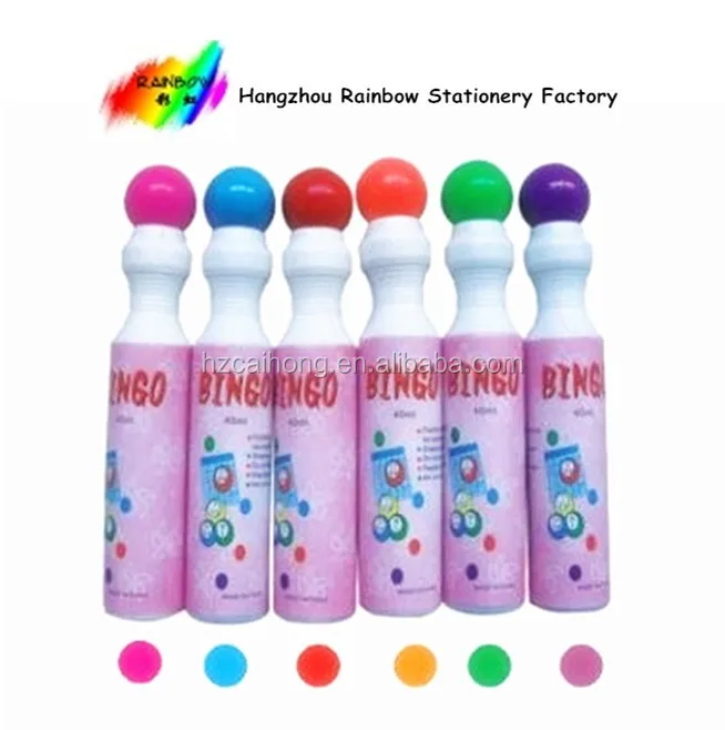 Best selling 40ml hangzhou rainbow Bingo marker pen for bingo blower machine