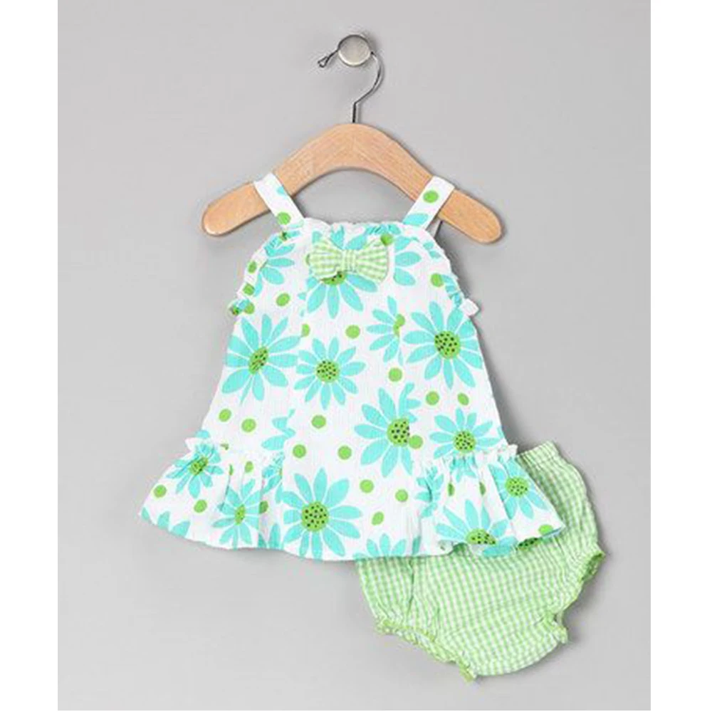 New Style Baby Boutique Romper Unisex Seersucker Fabric Clothing