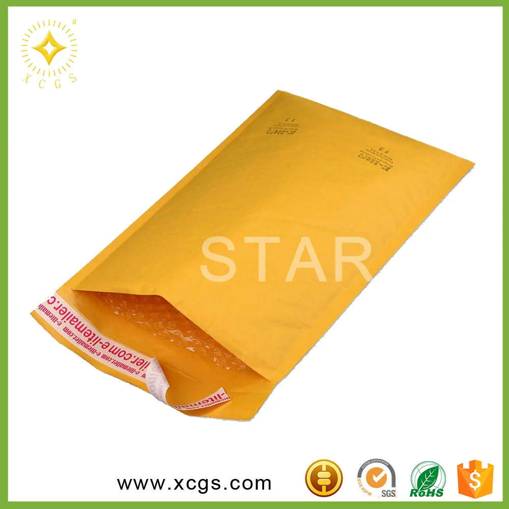 Air Cushioned Envelopes Yellow Kraft Paper Buuble Postal Mailers Buy