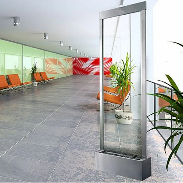 Wholesale Price Item Glass Waterfall Room Divider American Room