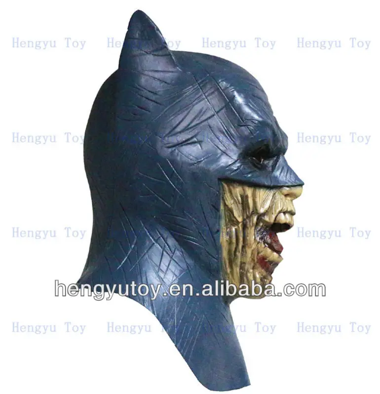 Eco-friendly Halloween Costumes Mask Rubber Latex Zombie Batman Mask