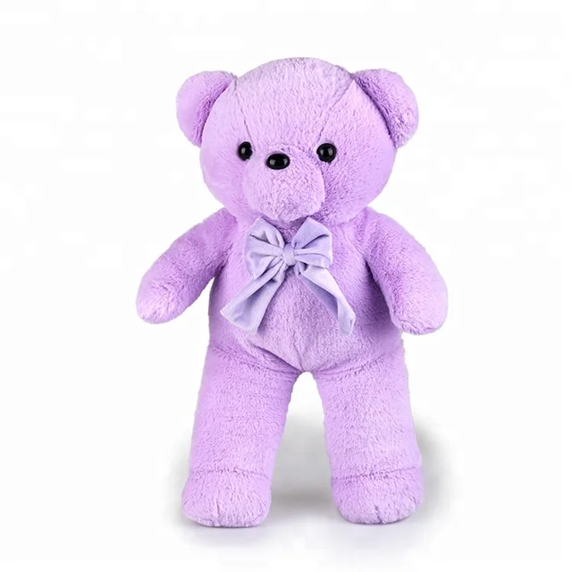 vivid purple custom soft teddy bear toys for kids