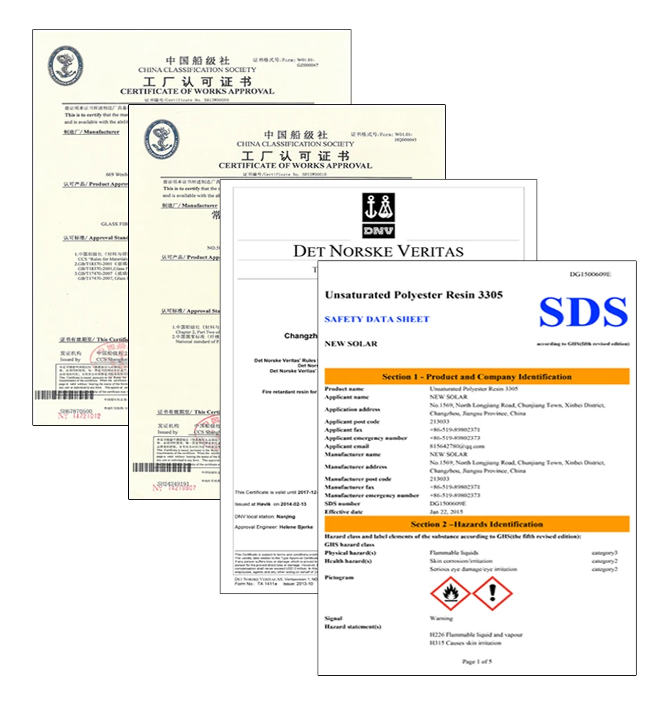 Preaccelerated Marine Grade Resin Thixotropic Premix Resin Fiberglass