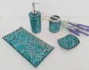 Personalised Mosaic Glass Bathroom Accessories With 4 Pcs Set