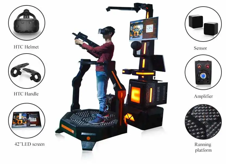 Exciting Virtual Reality Shooting Electronic Games 9d Vr Equipment For