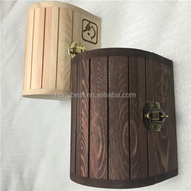 Vintage Wooden Pirate Treasure Chest Wholesale With Custom Handle/key