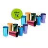 Anodized Aluminum Tumblers,Multi Colored Metal Drinking Cups ,rainbow plated aluminum mule cup