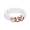 Bangle-523 Xuping fashion women jewelry Rubbzz design Silicone bangle with zricons