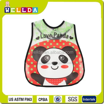 plastic baby bibs with pocket