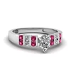Pear drop shape wedding silver thumb ring