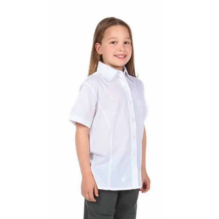 100% Cotton Comfortable School Uniform White Shirts - Buy School ...