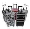 Luggage ABS+PU hard aluminum trolley case/rolling aluminum briefcase hard case