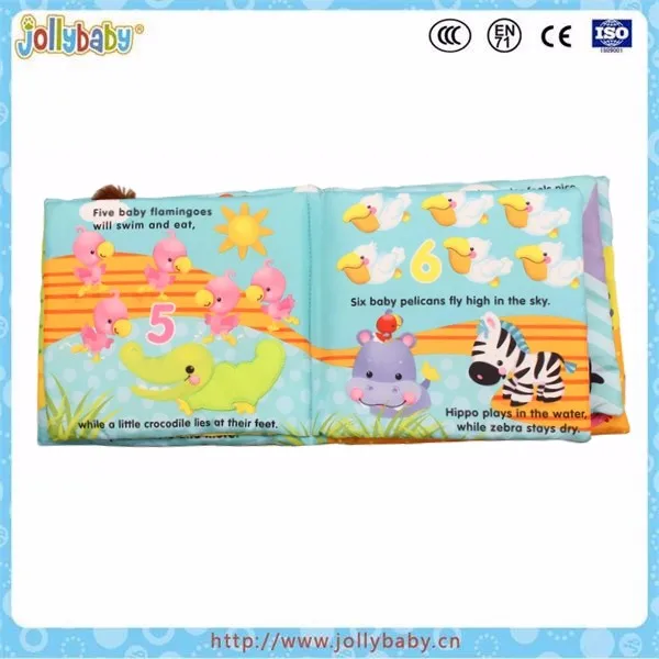Jollybaby early education cloth book, kids's soft fabric educational cloth book