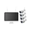 HCVISION 15"LCD Monitor 2MP Wifi NVR Best Wireless Home CCTV 4 Camera Security System