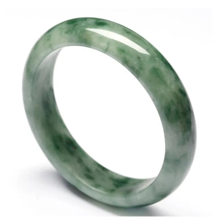 Green Exquisite Natural Beautiful Malaysia Jade Bracelet Myanmar Bangle