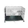 Heavy Duty Metal Cat Cage Dog Kennels Small Animal Cage Two Levels With Wheels