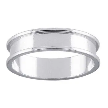 stainless steel blanks ring 5mm wholesale mens channel inlay larger
