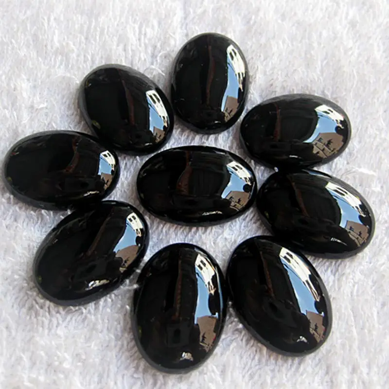 Black Onyx Stone Cabochon,Black Color 