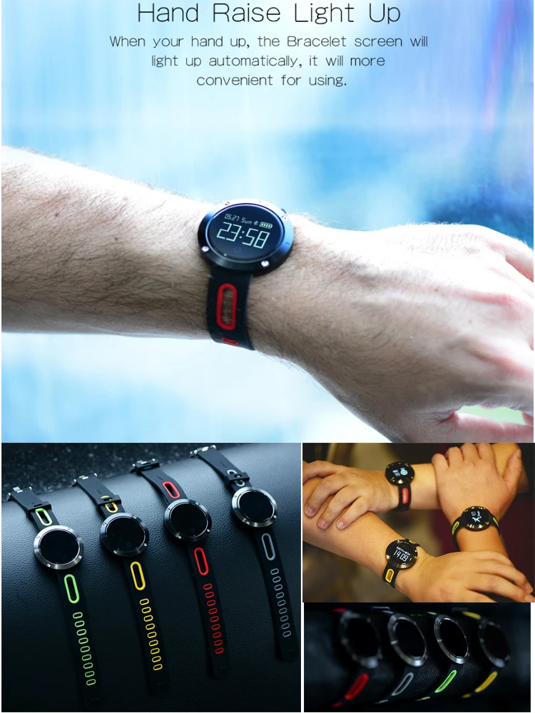 2017 Newest Hband Smart Silicon Bracelet Sports Fitness Tracker With