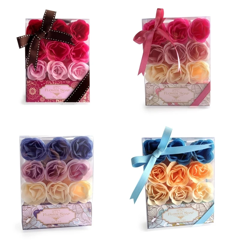 Artificial Mother's Day Bath Flower Soap Gift Set Hand Carved Soap