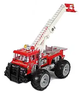 Big Size Remote Control RC Fire Truck w/ Lights, Music, Sirens, Rechargeable Batteries Full Functions Good Quality Remote Control Fire Truck