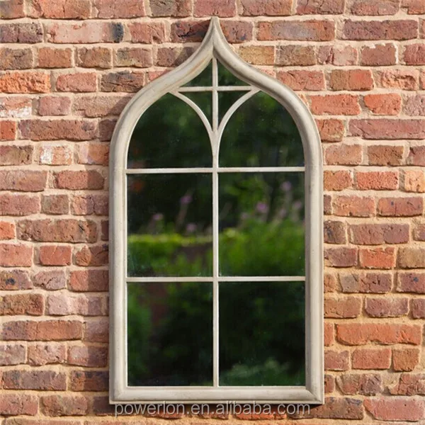 Shabby Chic Rustic Wrought Iron Frame Outdoor Garden Mirror Buy