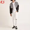 Wholesale Clothing Custom Casual Men's Checkered Track Jacket