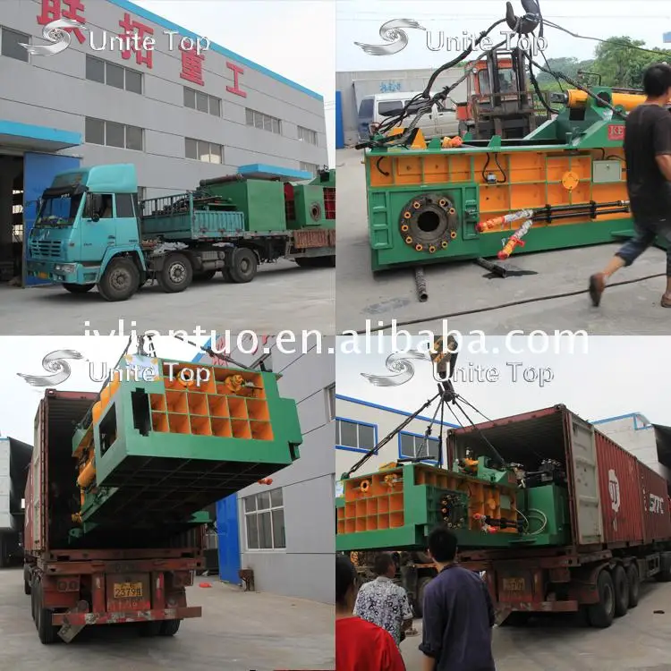 hydraulic scrap metal shear baler machine