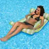 Air Hammock lounge chair swimming pool mat Summer beach bed inflatable water floating bed