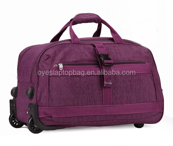 nylon travel bag with wheels