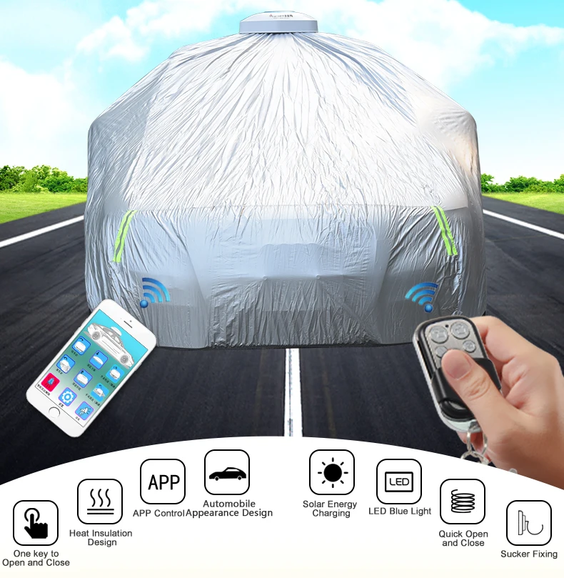 Electric Heated Car Cover Uv Protection Waterproof All Weather With Phone App Buy Automatic