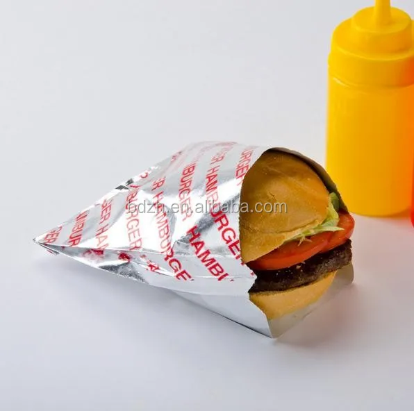 ハンバーガー包装アルミホイル包装紙食品用 Buy ハンバーガー包装アルミ箔包装食品 ハンバーガーバッグ アルミ箔包装紙 Product On Alibaba Com