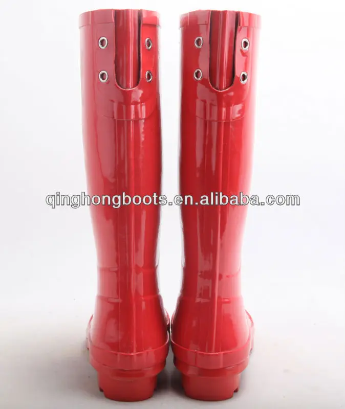 lace up back rain boots