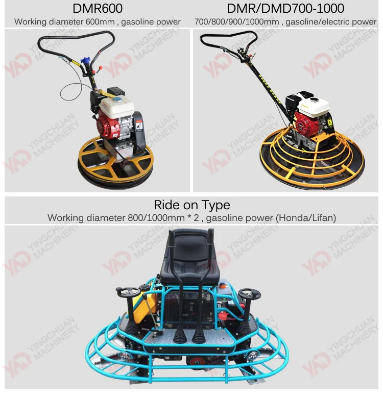 Concrete Used Ride On Power Trowel Machine For Sale