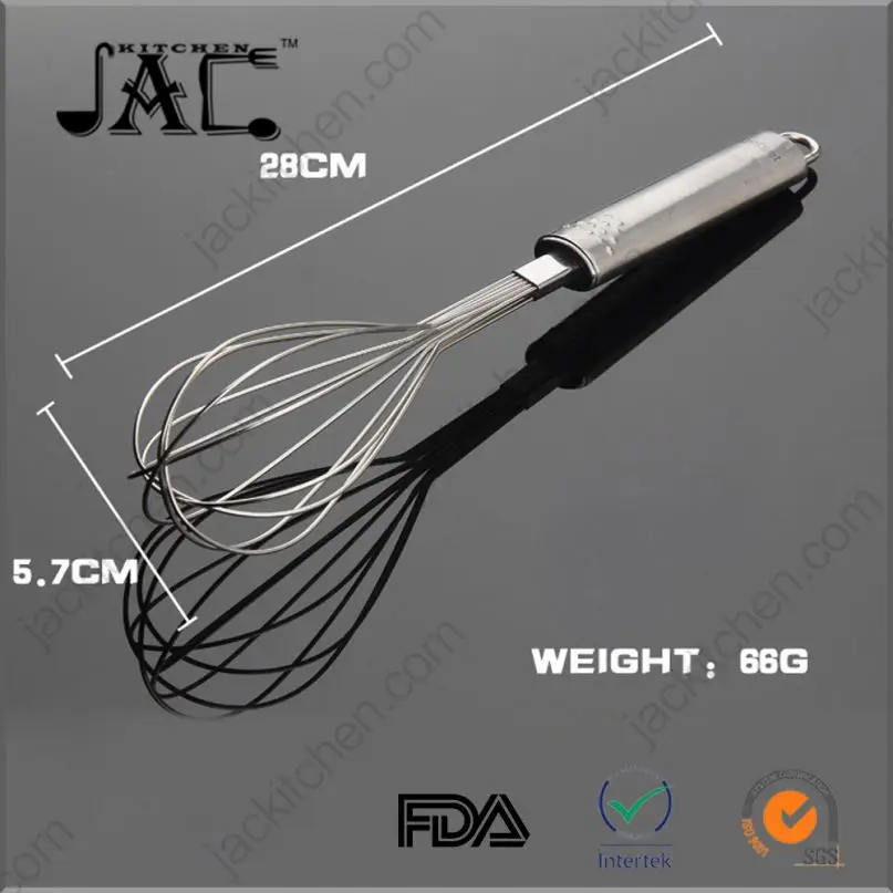 Amazon Stainless Steel Manual Hand Silicone Egg Beater