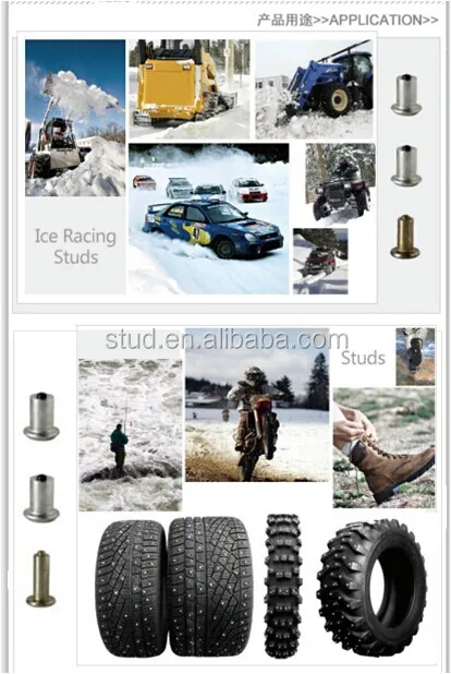 direct factory carbide dirt bike tire studs with Round carbide tip