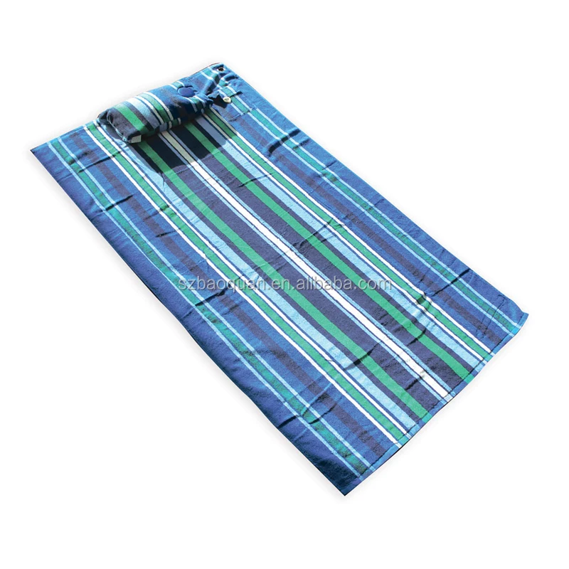 100 Cotton Custom Printed Oversized Beach Towel With Inflatable