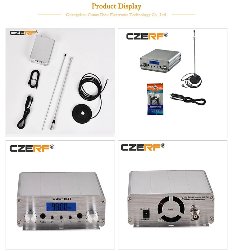 15 Watts Stereo Long Range Small Output Fm Transmitter For Radio